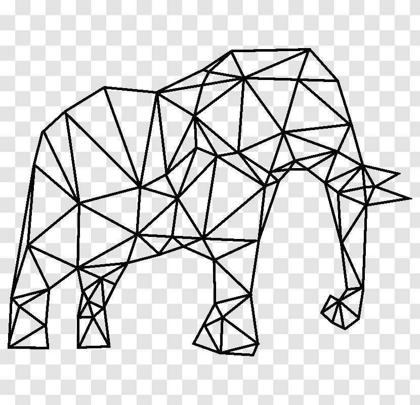 Drawing Origami African Elephant Sticker Animal - Birds Transparent PNG