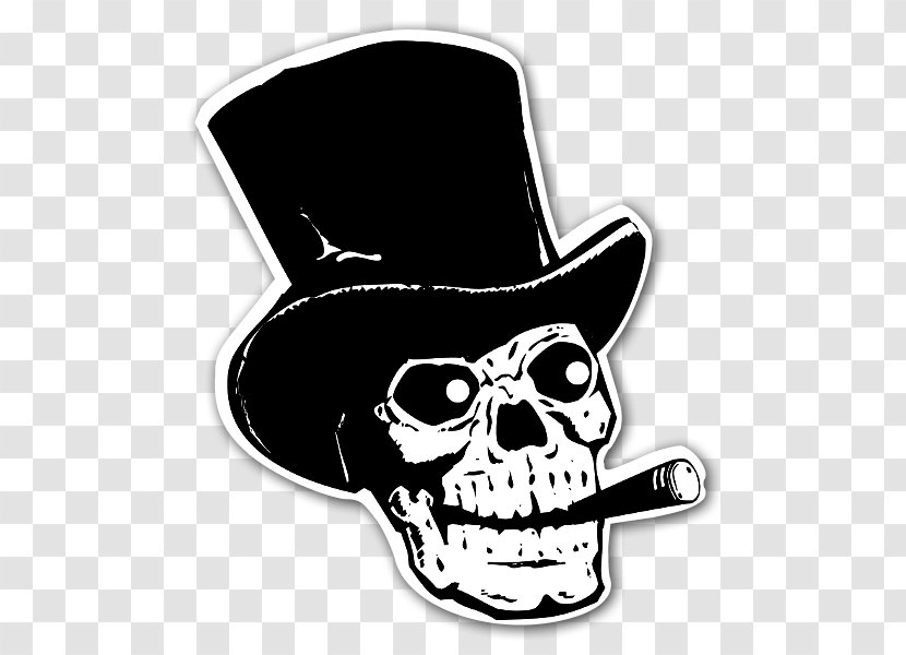 T-shirt Calavera Skull Clip Art - Top Hat Transparent PNG