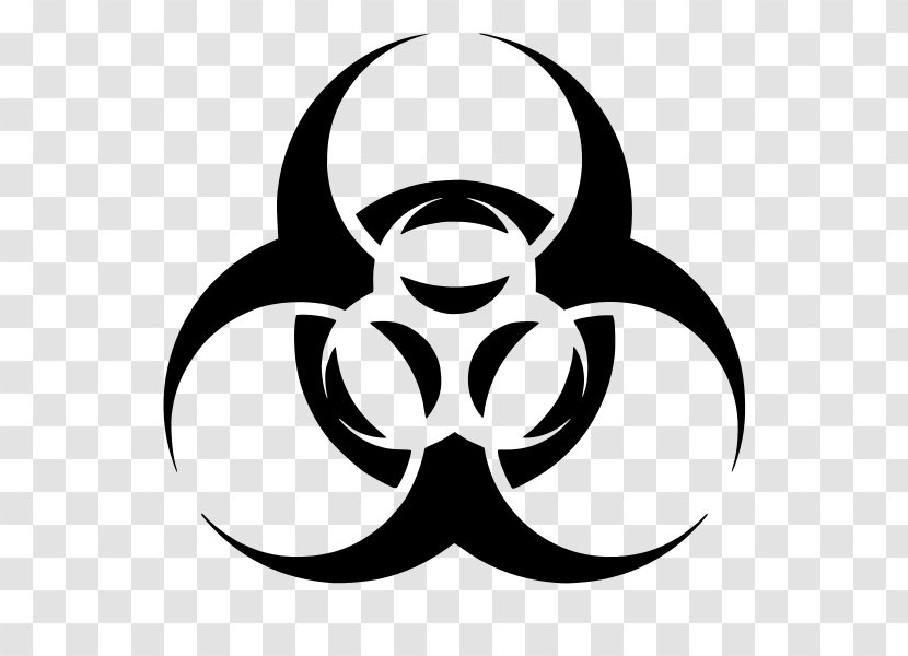 Biological Hazard Symbol Clip Art - Monochrome Photography Transparent PNG