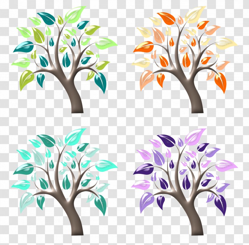 Illustration Clip Art Floral Design Leaf Visual Arts - Arboles Transparent PNG