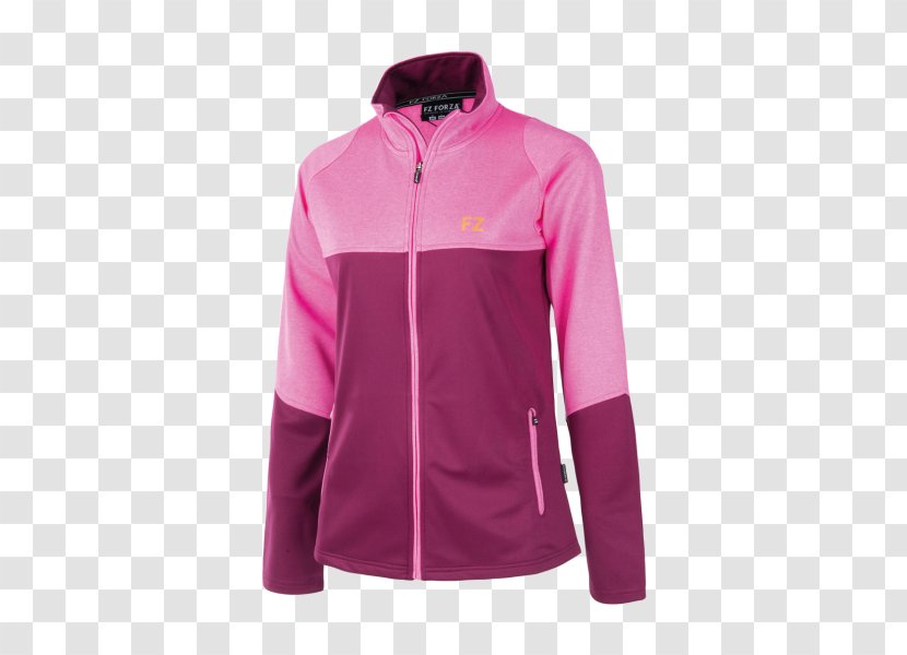 Jacket T-shirt Clothing Cardigan Pink - Sleeve Transparent PNG