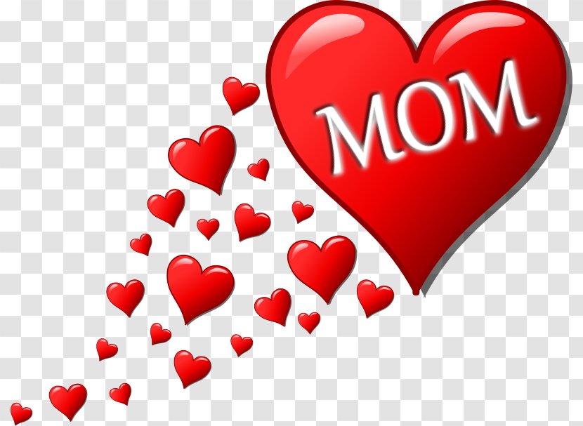 Mother's Day Heart Valentine's Clip Art - Gift Transparent PNG