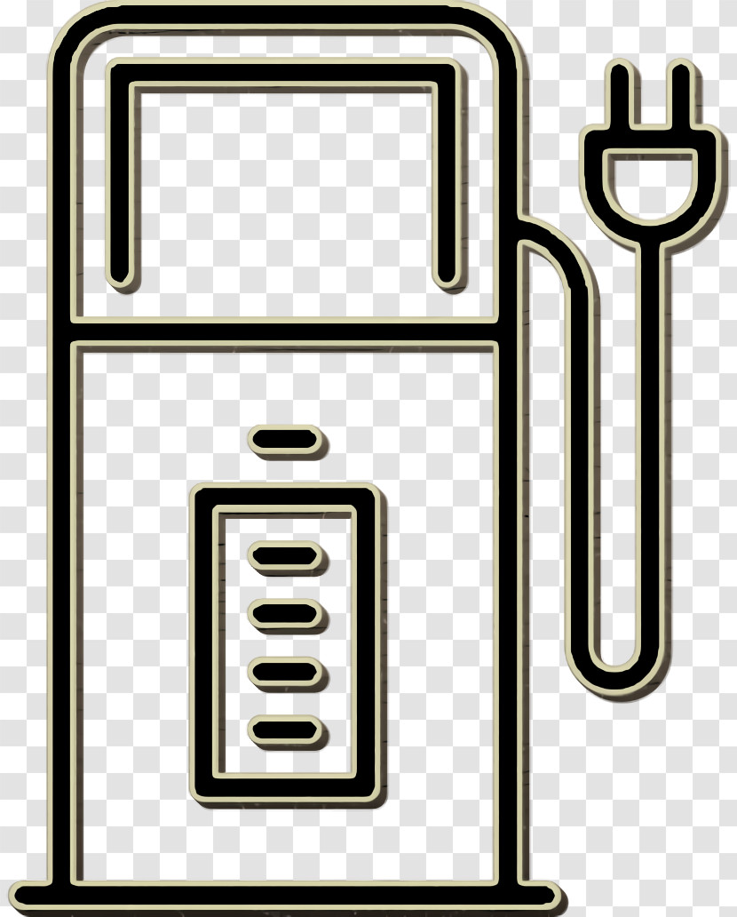 Charger Icon Ecology Line Craft Icon Electricity Icon Transparent PNG