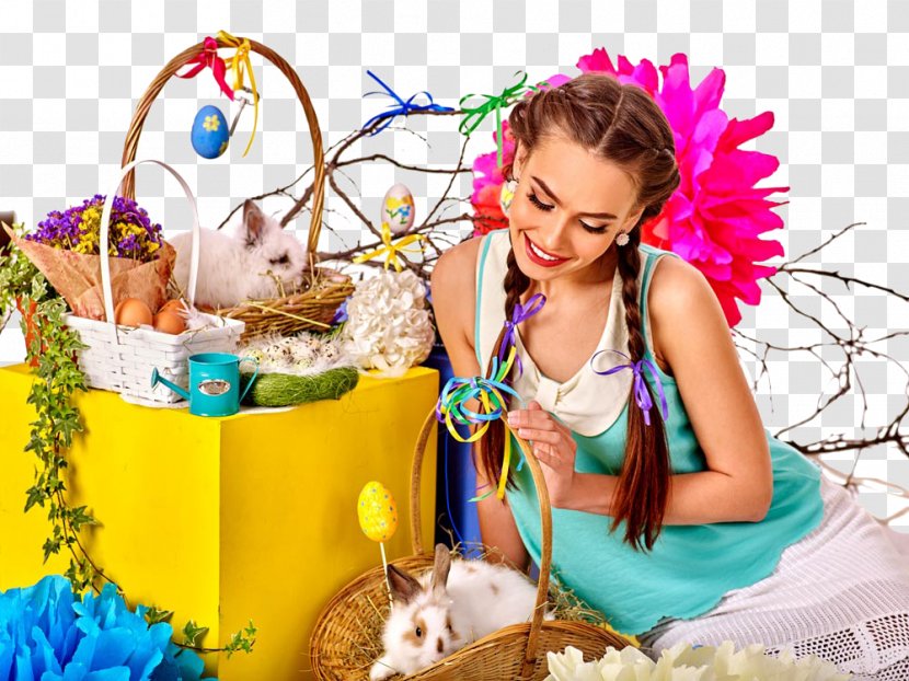 Easter Bunny Stock Photography Egg - Can Photo - Creative Transparent PNG