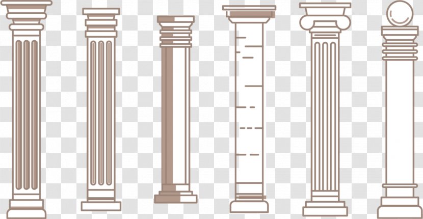 Walled Obelisk Column Classical Order - Hand Painted Wall Transparent PNG