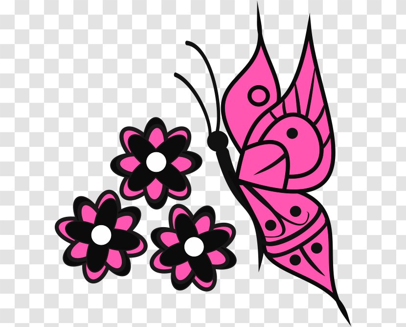 Butterfly Drawing Nail Clip Art - Visual Arts Transparent PNG