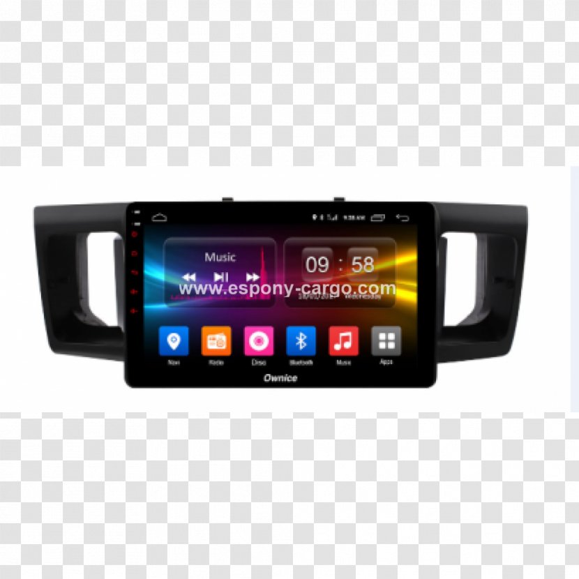 Car GPS Navigation Systems Vehicle Audio Automotive Head Unit Touchscreen - Display Device Transparent PNG