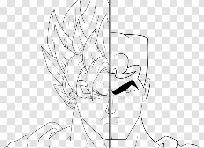 Superman Goku Drawing Batman Line Art - Flower Transparent PNG