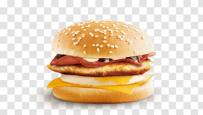 Breakfast Sandwich Cheeseburger Hamburger Whopper Slider - Food - Chicken Fillet Transparent PNG