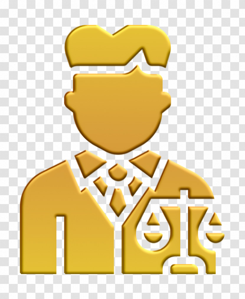 Jobs And Occupations Icon Lawyer Icon Transparent PNG
