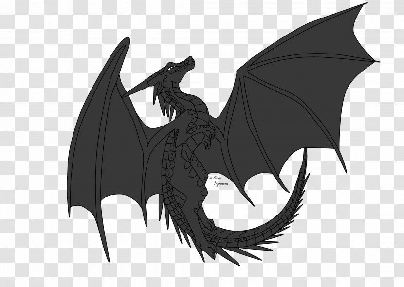 Darkness Of Dragons Wings Fire Drawing Line Art - Bat - Dragon Transparent PNG