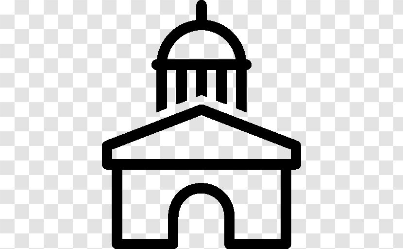 City Hall Share Icon Clip Art - Black And White Transparent PNG