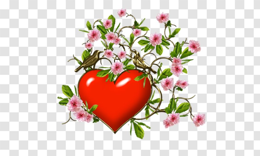 Clip Art Image Flower - Heart - Plante Fleur Transparent PNG