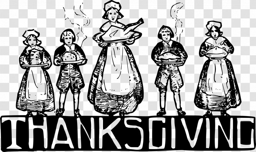 Thanksgiving Day Plymouth Colony Pilgrims Dinner - Art Transparent PNG