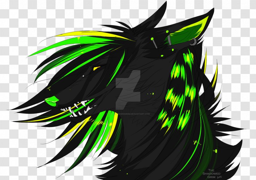 Black Hair Green Character - Fictional - Maverick Transparent PNG