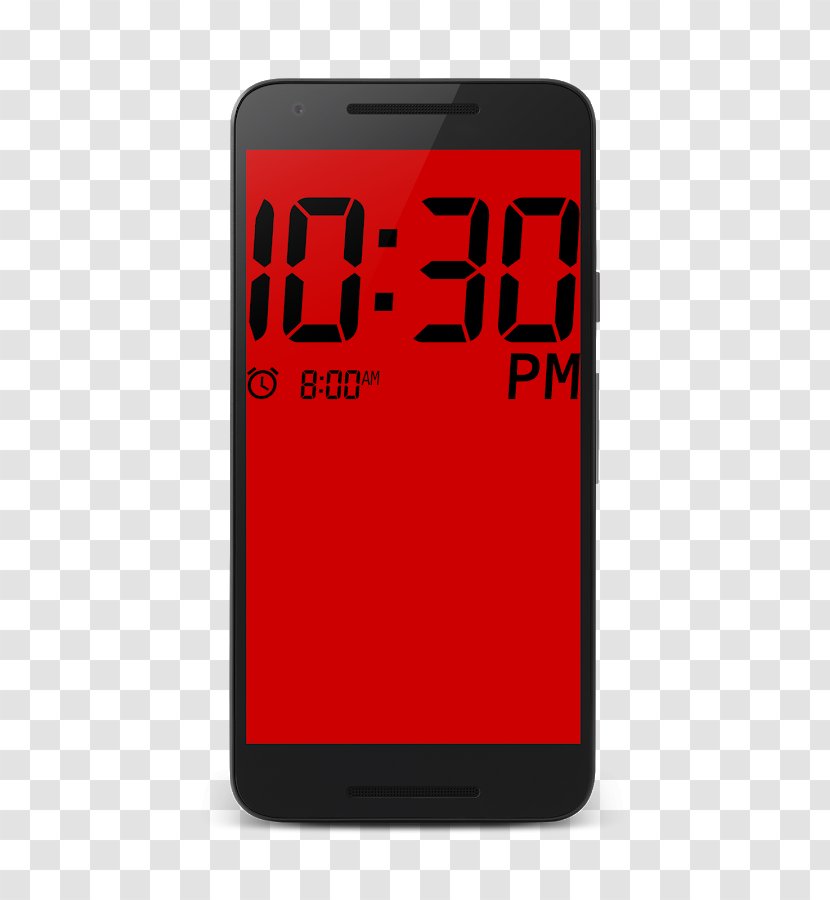 Android Digital Clock Display Device - Screenshot Transparent PNG