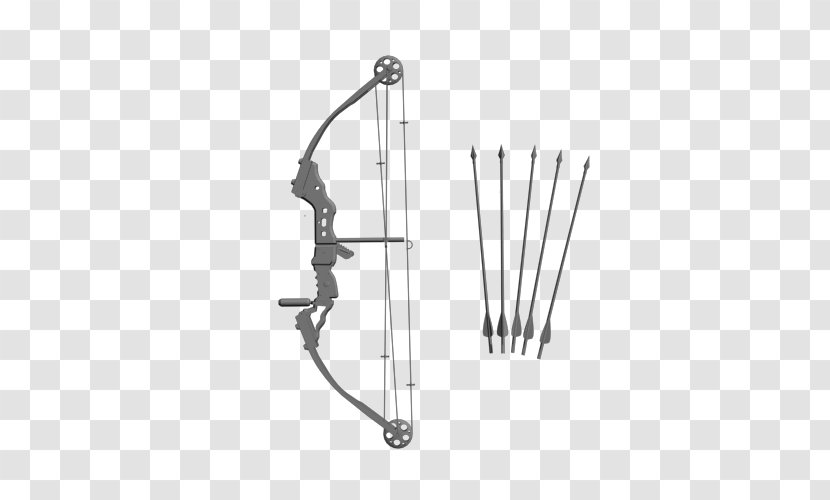 Bow And Arrow Ranged Weapon Line Angle Transparent PNG