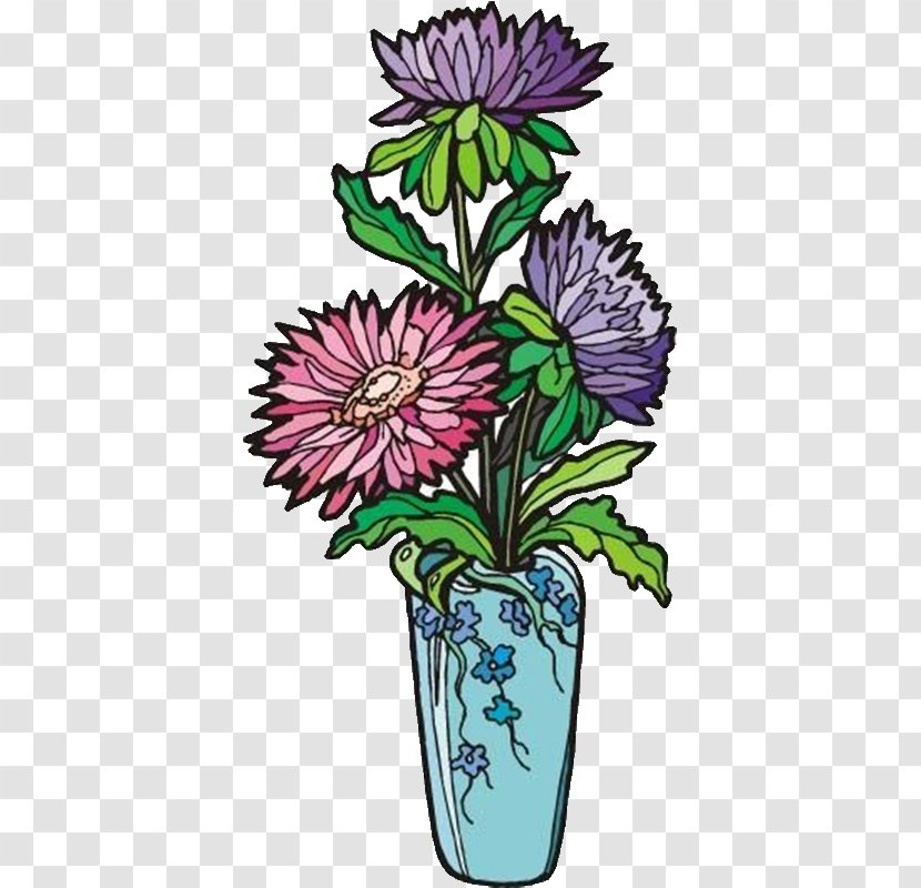 Floral Design Chrysanthemum Vase Illustration - Plant Transparent PNG