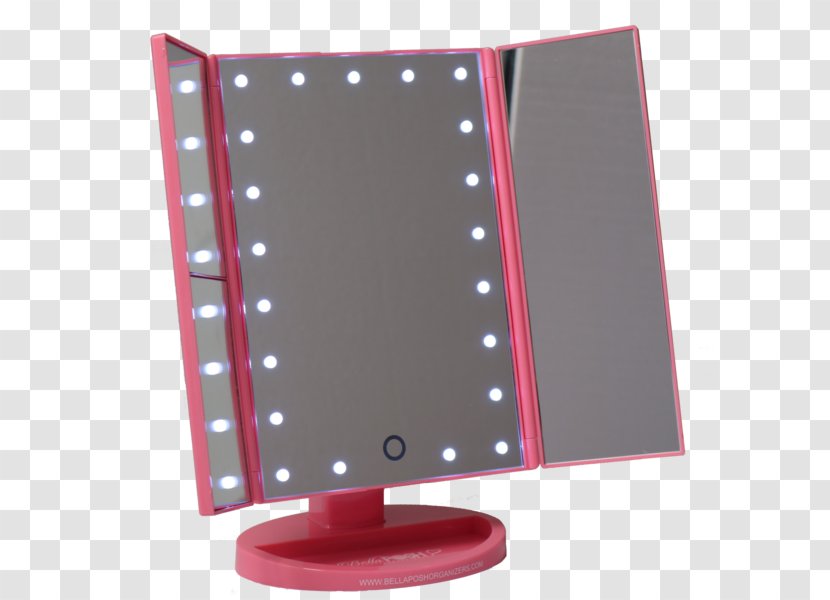 Display Device Pattern - Red - Makeuo Mirror Transparent PNG