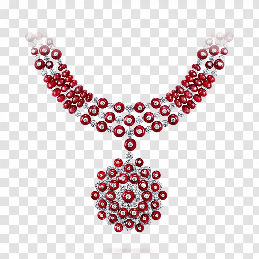 Jewellery Necklace Graff Diamonds Ruby - Fashion Accessory Transparent PNG