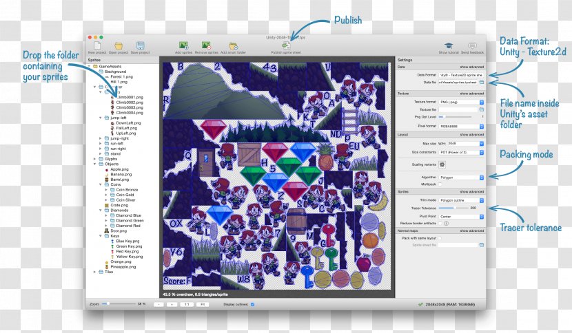 Sprite Computer Software Texture Atlas Mapping Unity Transparent PNG