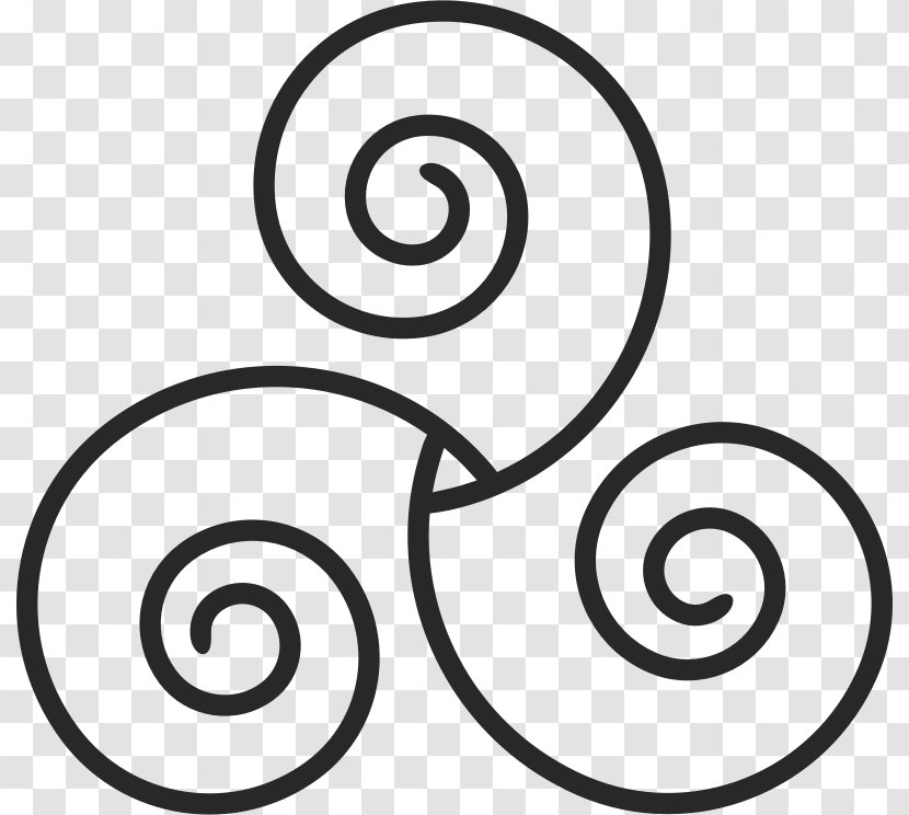 Triskelion Celtic Knot Symbol Clip Art - Spiral - Stone Carving Transparent PNG