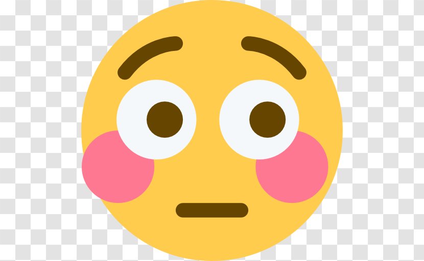 Emojipedia Blushing Flushing Face - Text Messaging - Emoji Transparent PNG