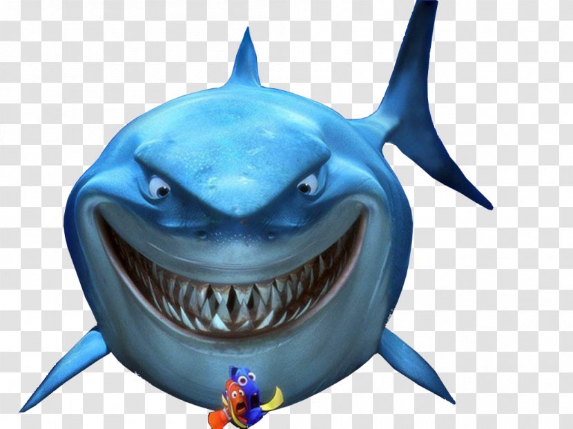 Marlin Bruce Great White Shark Pixar Drawing - Finding Dory - Sharks Transparent PNG