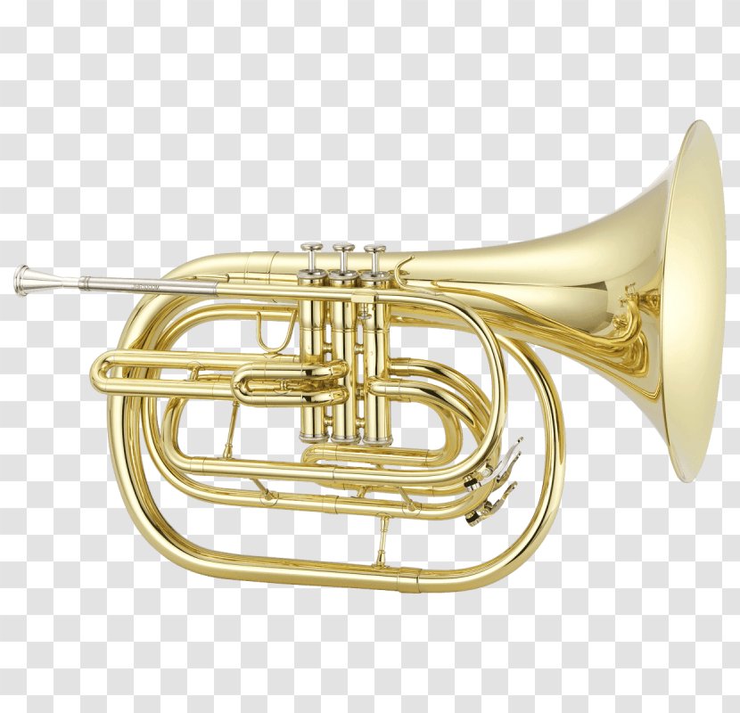 Brass Instruments French Horns Mellophone Jupiter Band Musical - Heart Transparent PNG