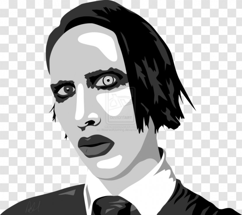 Marilyn Manson Art Drawing Monochrome - Male - Marliyn Monroe Transparent PNG