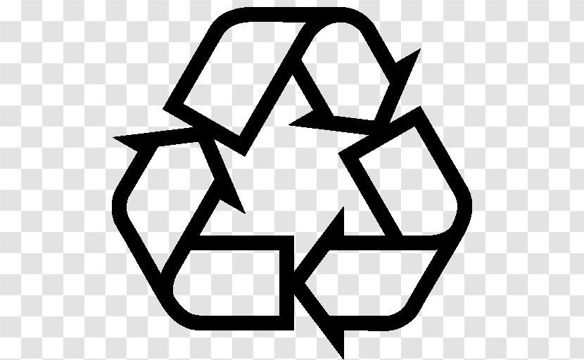 Recycling Symbol Icon - Black And White - Recycle Sign Transparent PNG