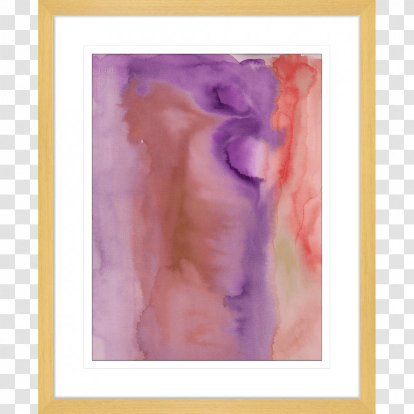 Watercolor Painting Modern Art Picture Frames Drawing Visual Arts - Pink Transparent PNG