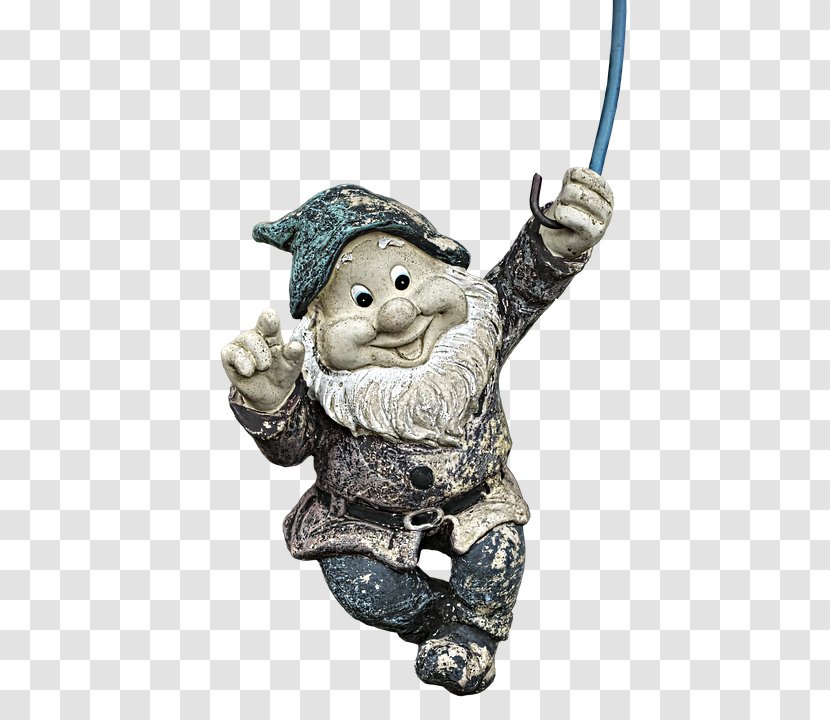 Garden Gnome Dwarf Wight Figurine - Ceramic Transparent PNG