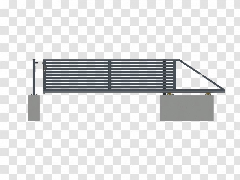 Gate Betafence Gabion Steel Millimeter - Rail Profile - Sliding Transparent PNG