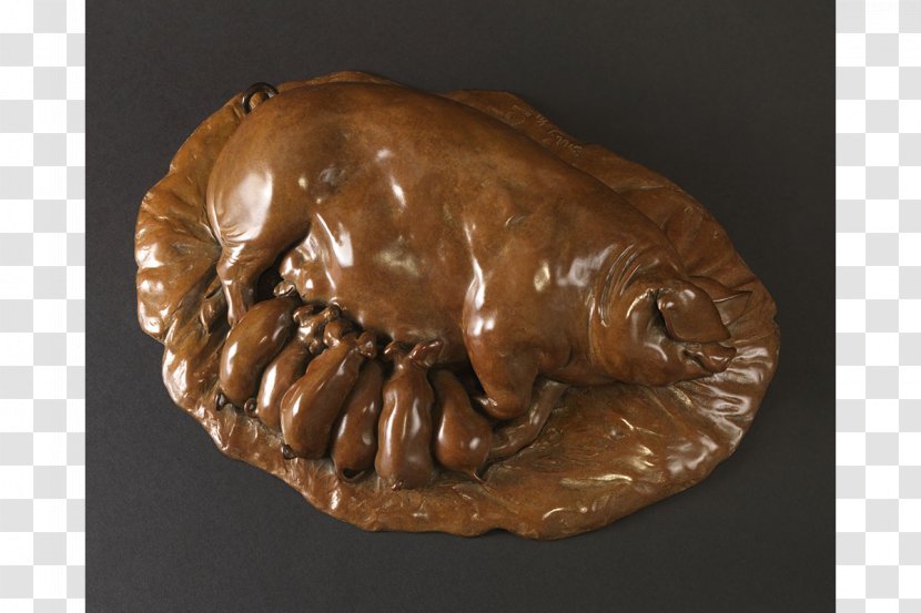 Bronze Champion Animals Sculpture British Lop Pig Transparent PNG