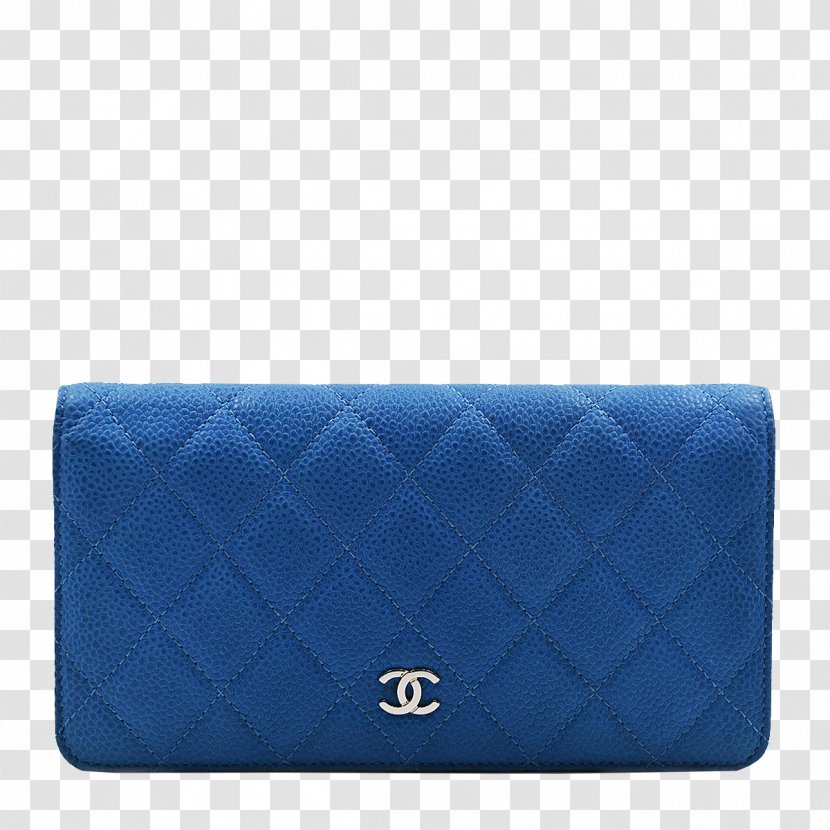 Handbag Leather Wallet Coin Purse - Female Models Chanel Bag Blue Transparent PNG