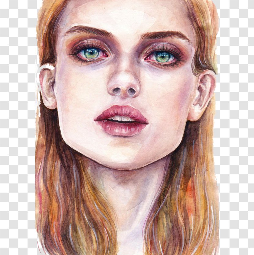 Artist Watercolor Painting Portrait - Tree - Oil Beauty Transparent PNG