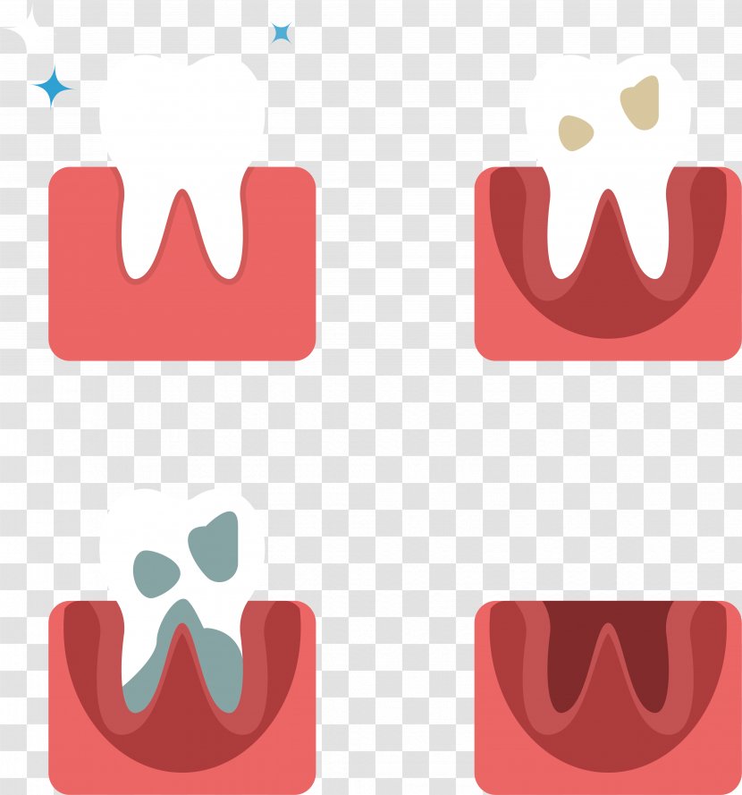 Tooth Euclidean Vector Computer File - Heart - Deterioration Of Teeth Transparent PNG