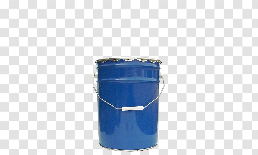 Bucket Plastic Cobalt Blue Lid Transparent PNG