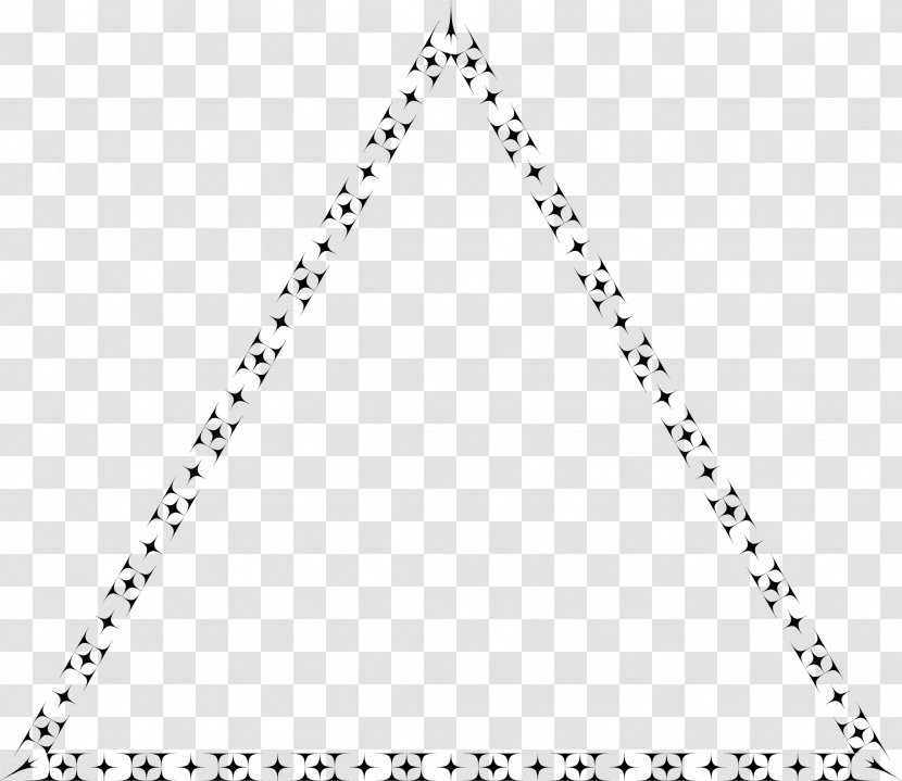 Triangle Black And White Clip Art - Area Transparent PNG