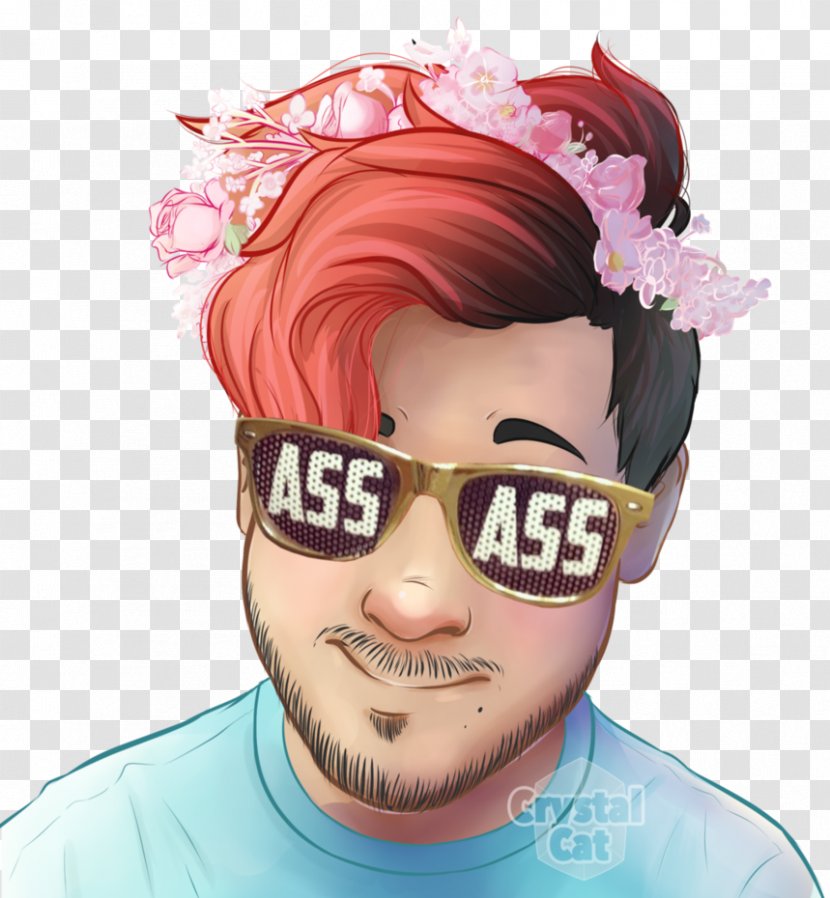 Jacksepticeye Drawing Image Fan Art Cuteness - Markiplier - Wearing A Flower Beauty Transparent PNG