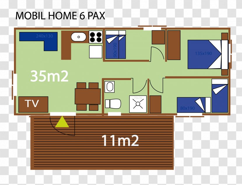 Mobile Home House Vacansoleil Campsite - Meter Transparent PNG