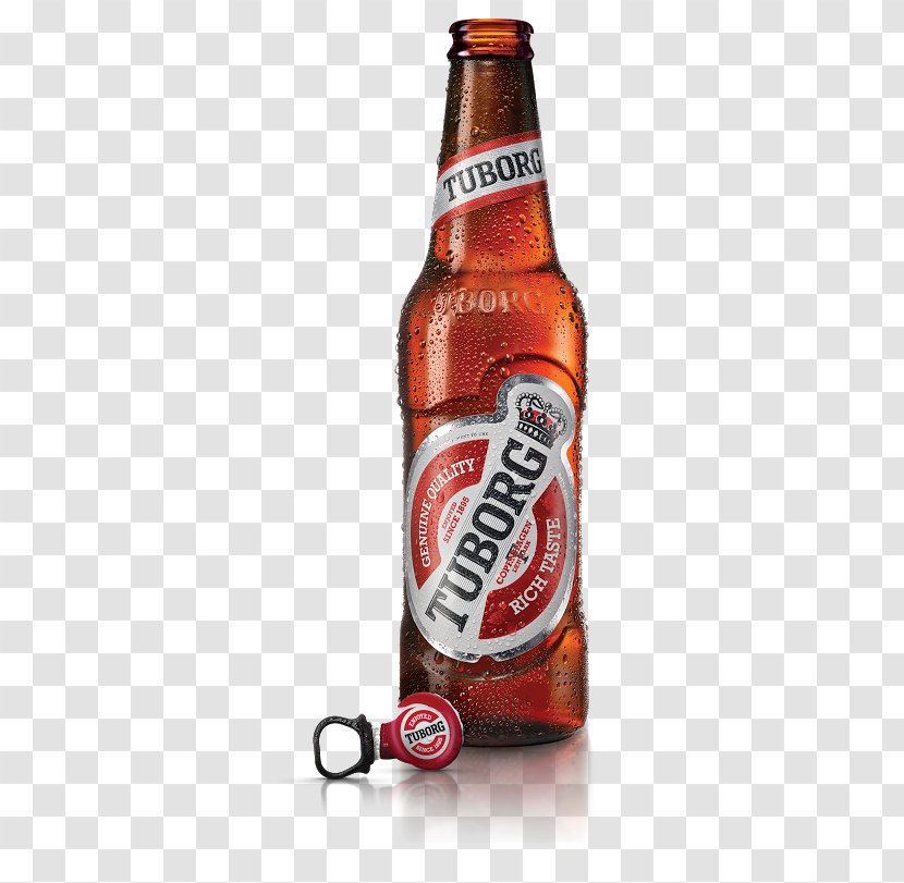 Beer Bottle Tuborg Brewery Tuborgflasken Fizzy Drinks - Drink - Duff Transparent PNG