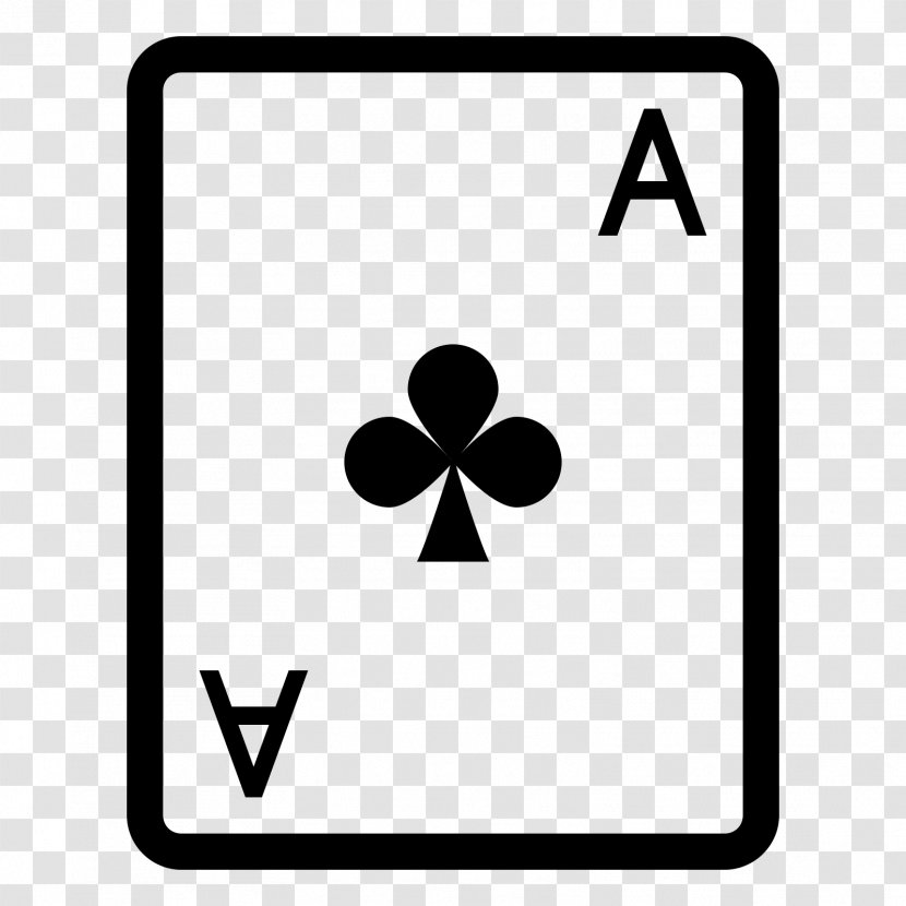 Ace Of Spades As De Trèfle Playing Card - Symbol - Clubs Transparent PNG