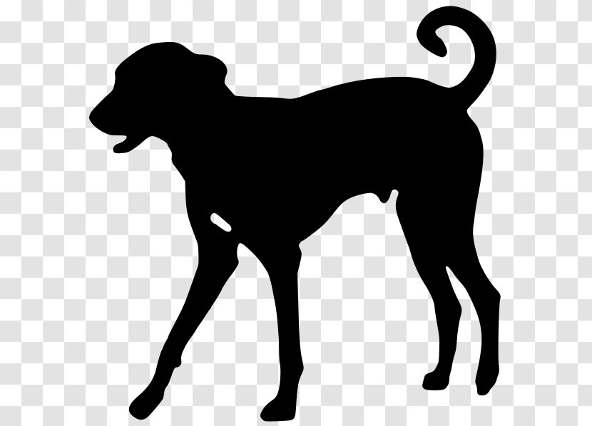 Dobermann Greyhound Beagle Labrador Retriever Puppy - Black And White - Dog Sillouette Transparent PNG