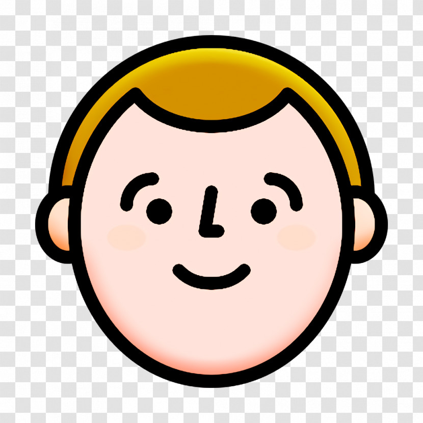 Man Icon Emoji Icon Happy People Icon Transparent PNG