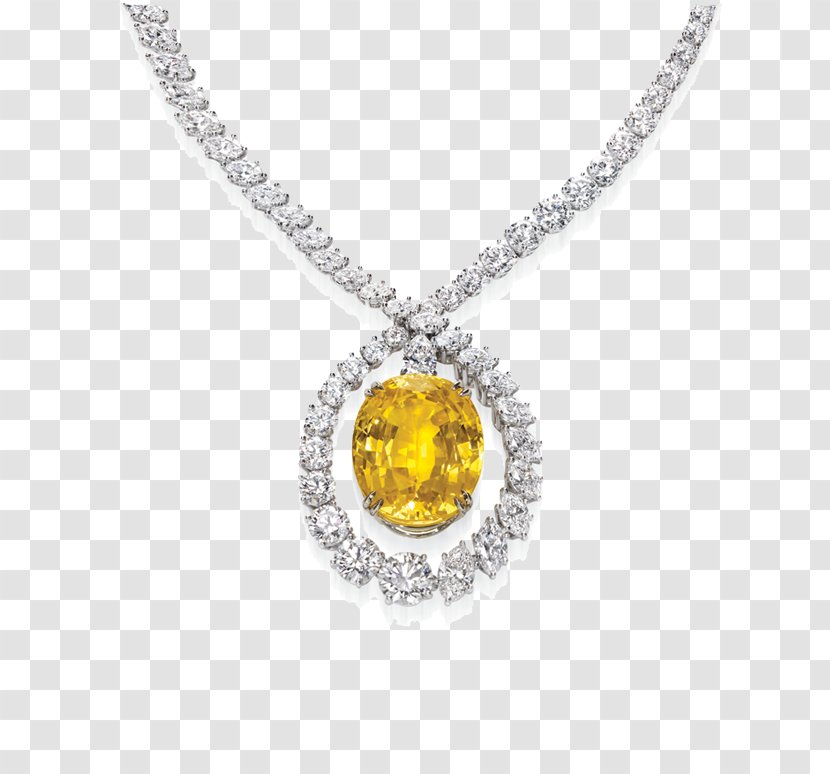 Jewellery Sapphire Necklace Harry Winston, Inc. Diamond - Charms Pendants Transparent PNG