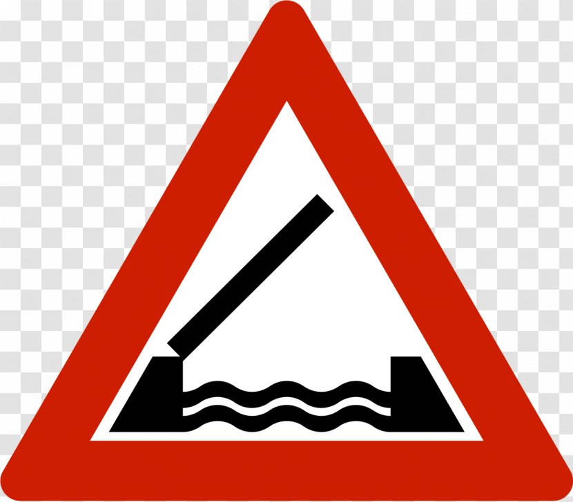 Swing Bridge Road Traffic Sign Warning - Movable Transparent PNG