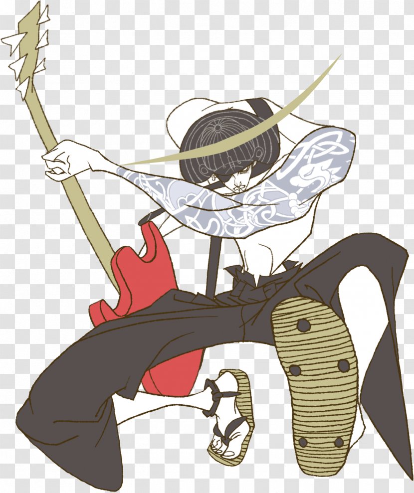 Cartoon Japan Illustration - Frame - Samurai Transparent PNG