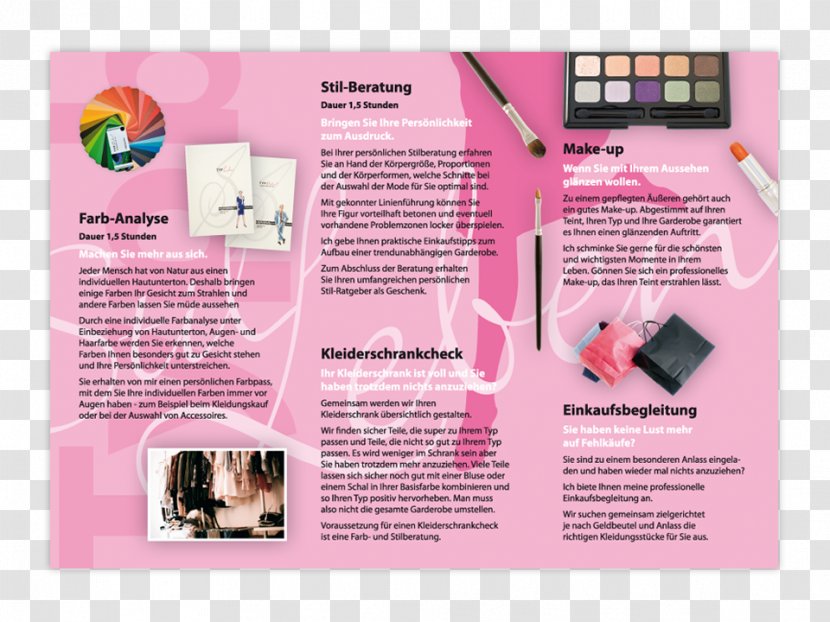 Advertising Pink M - Brochure - A4 Flyer Transparent PNG